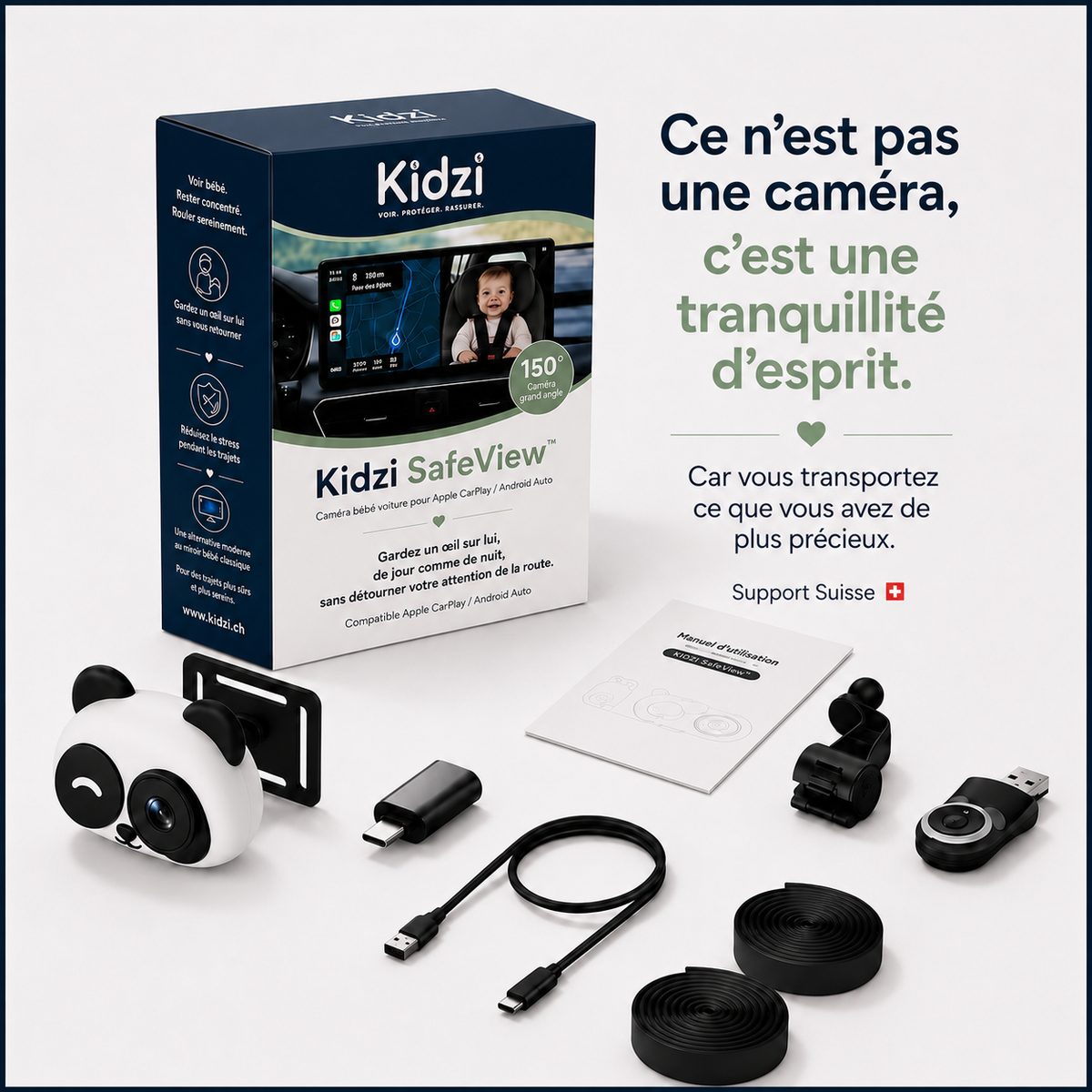 Kidzi SafeView™ — Proches, Même en route